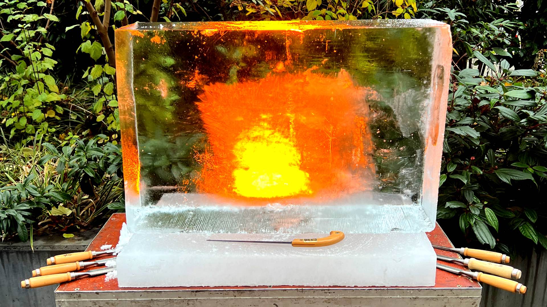 Eisschnitzen in München